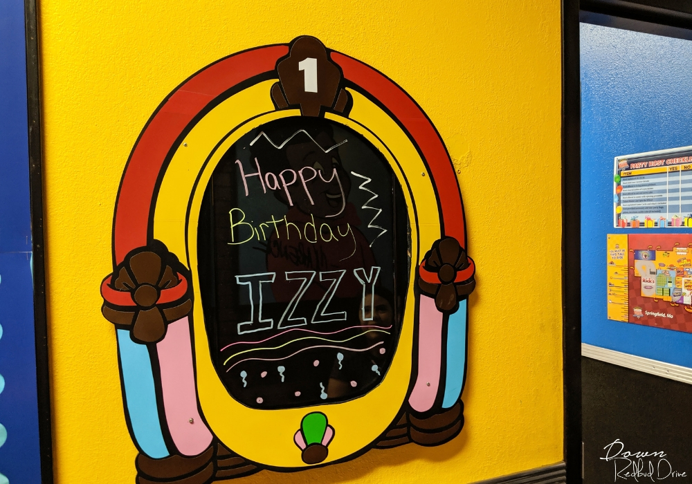 happy birthday Izzy sign