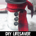 DIY Lifesaver Snowman Gift