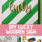 DIY Wooden Lucky Sign