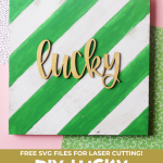 DIY Wooden Lucky Sign