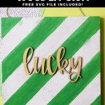 DIY Wooden Lucky Sign