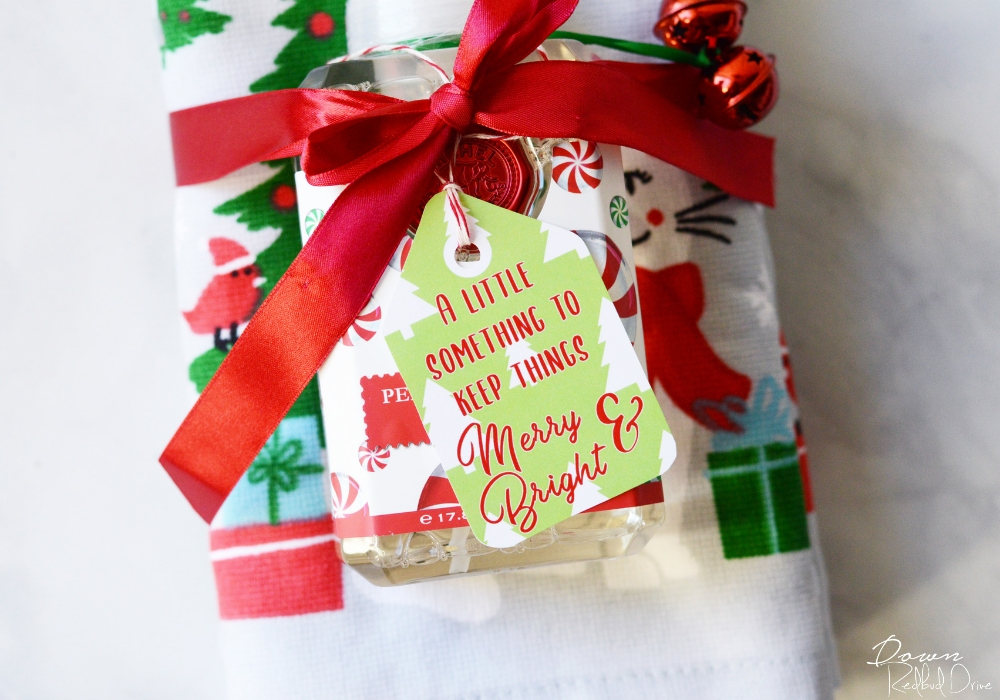 merry and bright printable tag