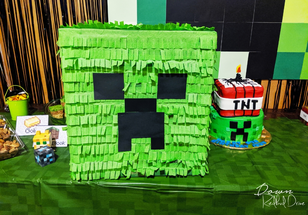 DIY Minecraft Creeper Pinata