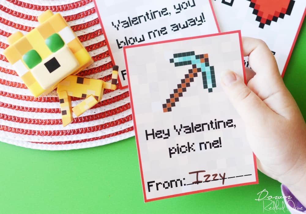 Printable Minecraft Valentines