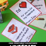 Free Printable Minecraft Valentines