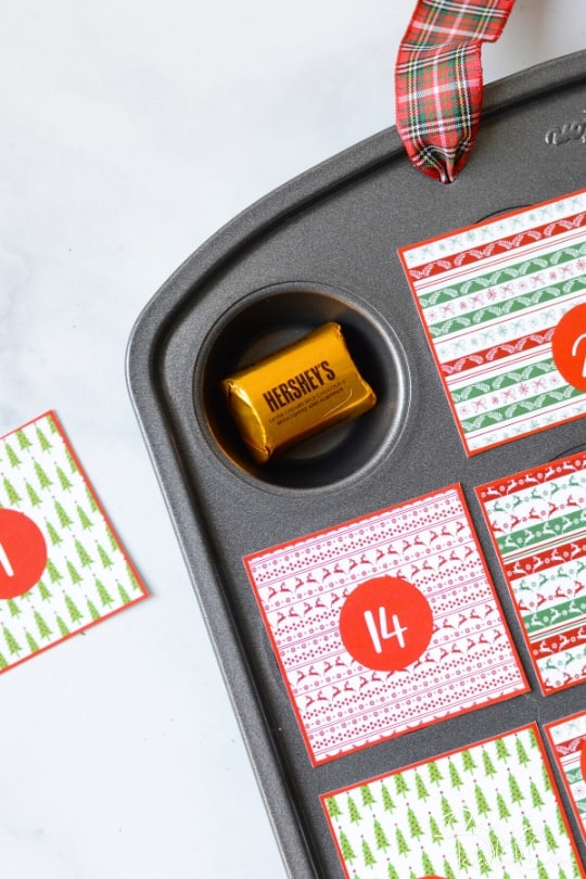 muffin tin advent calendar