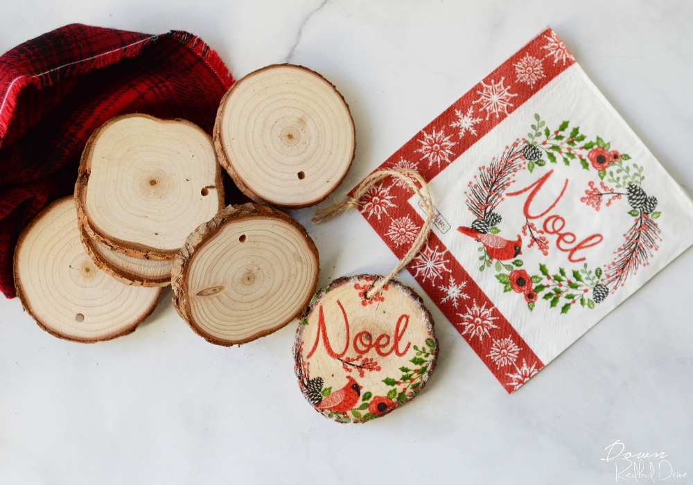 diy napkin ornament