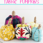 diy no-sew fabric pumpkins