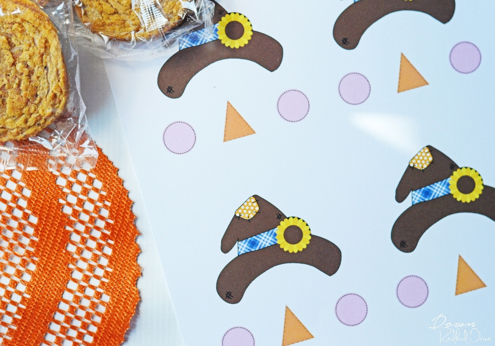 printable sheet for making oatmeal cream pie scarecrows