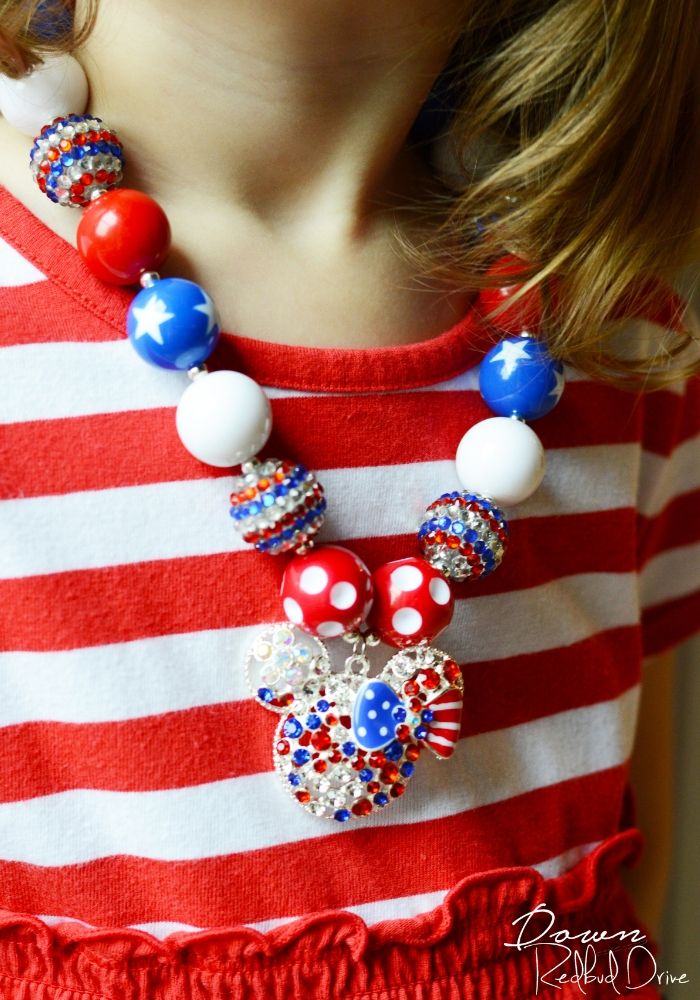 patriotic bubblegum necklace