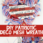 DIY Patriotic Deco Mesh Wreath