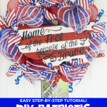 DIY Patriotic Deco Mesh Wreath