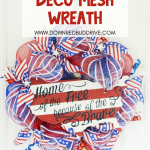 DIY Patriotic Deco Mesh Wreath