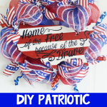 DIY Patriotic Deco Mesh Wreath