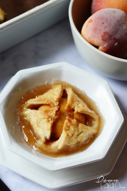 old fashioned peach dumplings