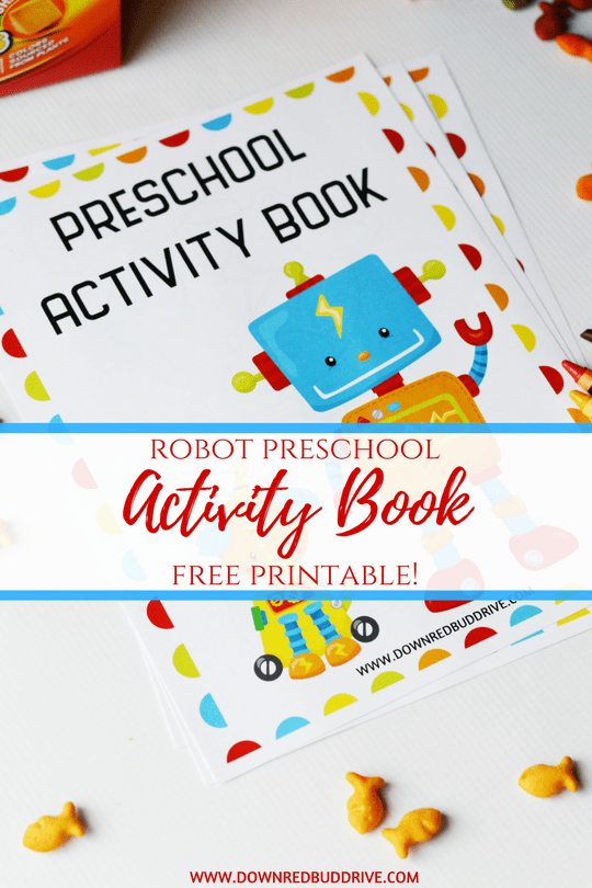 Robot Preschool Activity Book