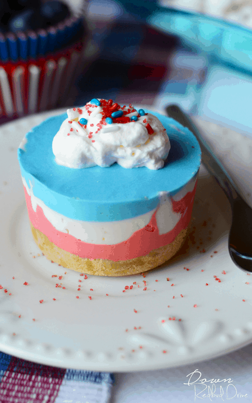 No Bake Rainbow Cheesecake