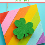 rainbow shamrock art