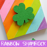 Rainbow Shamrock Art