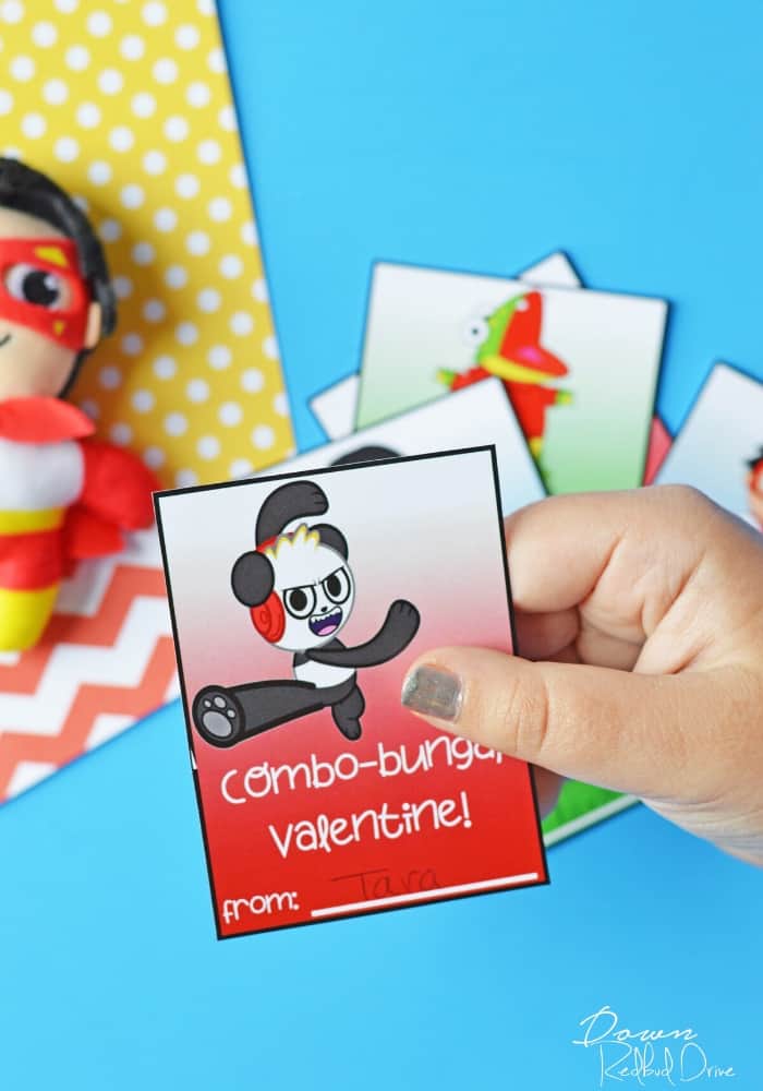 combo panda printable valentine