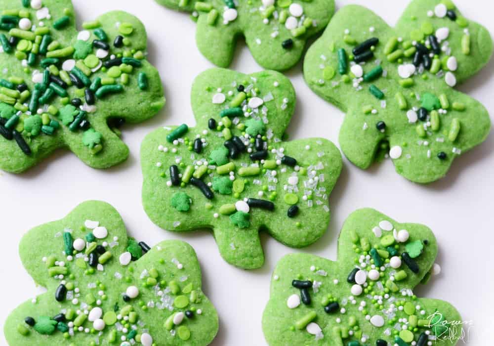 Shamrock Sprinkle Cookies