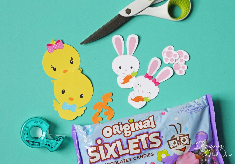 supplies needed for making Sixlet Bunnies and Chicks