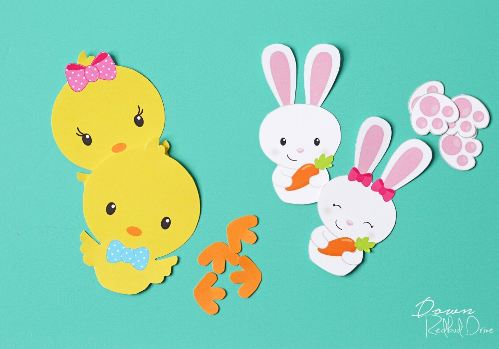 Sixlet Bunnies and Chicks printables