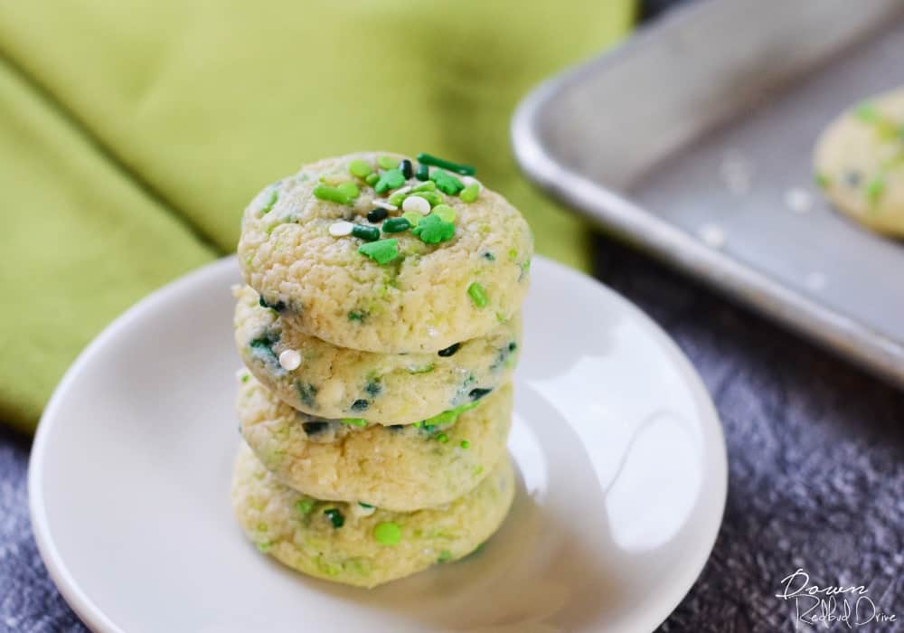 St. Patrick's Day Sprinkle Cookies