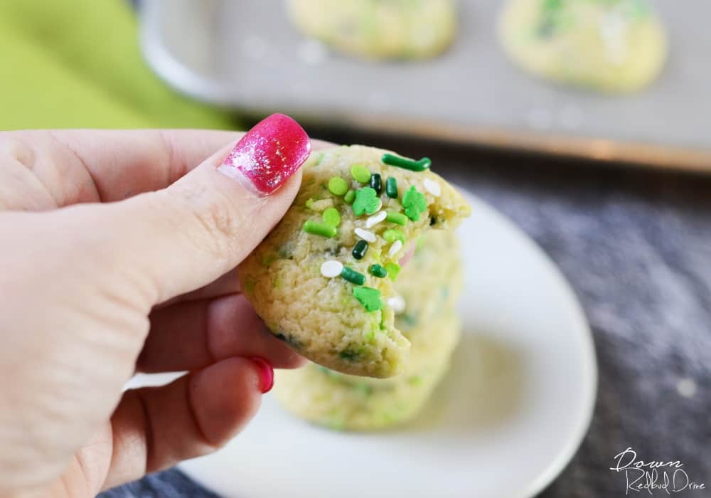 St. Patrick's Day Sprinkle Cookies