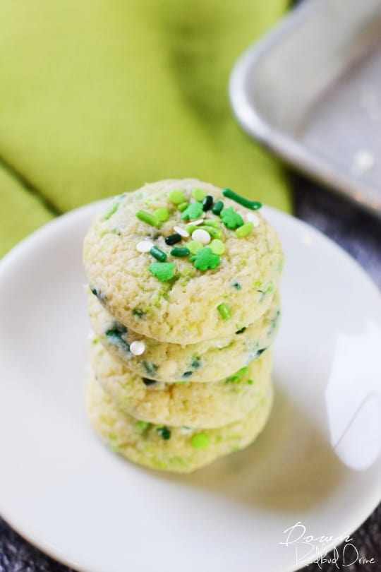 St. Patrick's Day Sprinkle Cookies