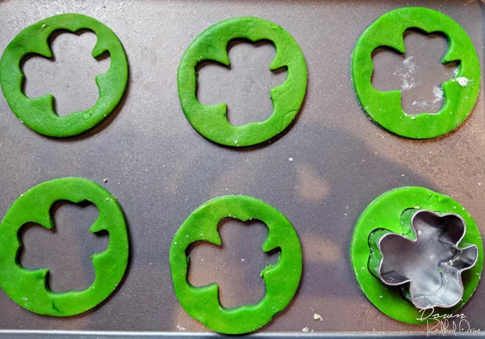 Stained Glass Shamrock Cookies