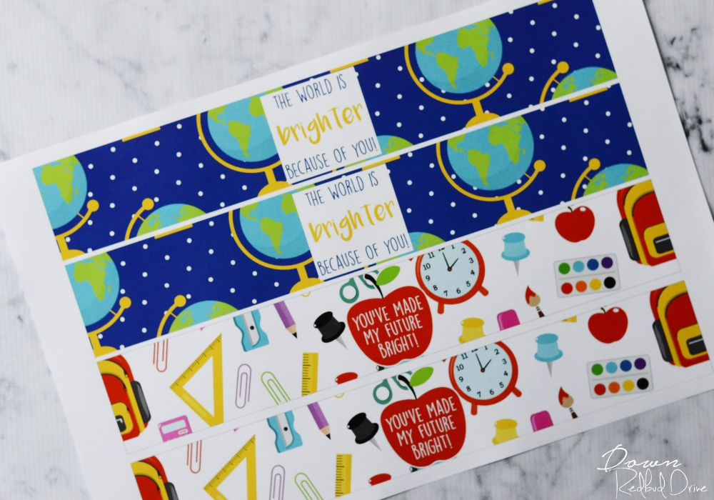 teacher gift printable labels