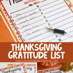 Thanksgiving A to Z Gratitude List