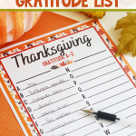 Thanksgiving A to Z Gratitude List