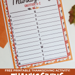 Thanksgiving A to Z Gratitude List