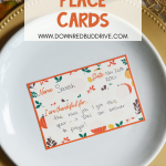 Thanksgiving Thankful Place Cards