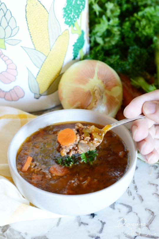 Grandma's Hamburger Soup recipe