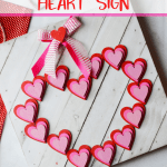 Wooden Heart Valentine Sign